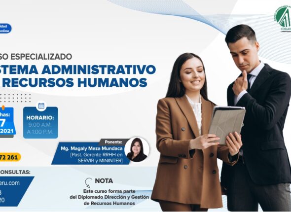 CURSO ESPECIALIZADO SISTEMA ADMINISTRATIVO DE RECURSOS HUMANOS 2021