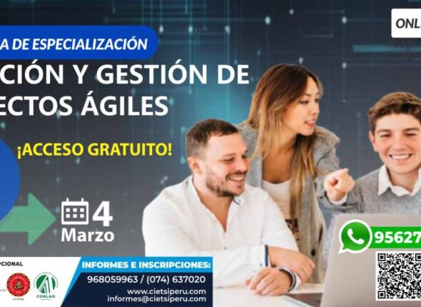 PROGRAMA DE ESPECIALIZACIÓN EN DIRECCIÓN Y GESTIÓN DE PROYECTOS ÁGILES 2025