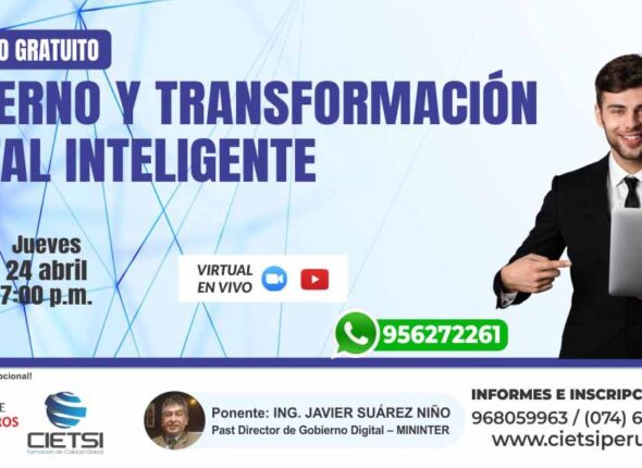 SEMINARIO GRATUITO GOBIERNO Y TRANSFORMACIÓN DIGITAL INTELIGENTE 2025