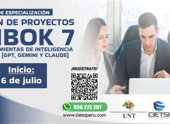 PROGRAMA DE ESPECIALIZACIÓN EN GESTIÓN DE PROYECTOS PMBOK® 7 CON HERRAMIENTAS DE INTELIGENCIA ARTIFICIAL (GPT, GEMINI Y CLAUDE)