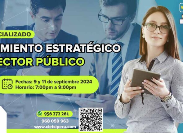 CURSO ESPECIALIZADO PLANEAMIENTO ESTRATÉGICO EN EL SECTOR PÚBLICO 2024