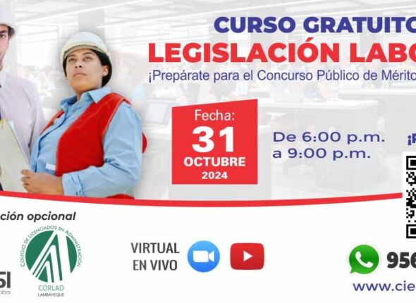 CURSO ESPECIALIZADO EN LEGISLACIÓN LABORAL 2024