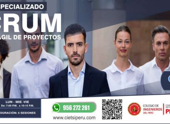 CURSO ESPECIALIZADO SCRUM “GESTIÓN ÁGIL DE PROYECTOS” 2023