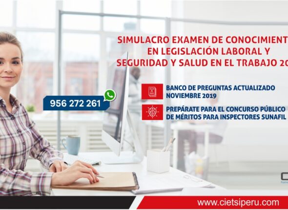 SIMULACRO EXAMEN DE CONOCIMIENTOS PARA INSPECTORES AUXILIARES SUNAFIL 2019