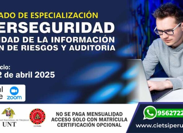 DIPLOMADO DE ESPECIALIZACIÓN EN CIBERSEGURIDAD, SEGURIDAD DE LA INFORMACIÓN, GESTIÓN DE RIESGOS Y AUDITORÍA