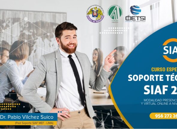 CURSO ESPECIALIZADO SOPORTE TÉCNICO SIAF 2020