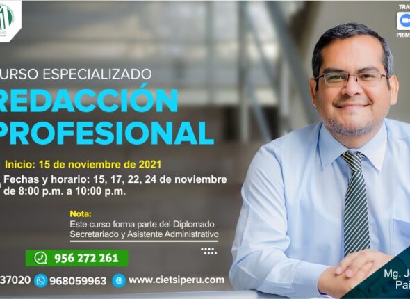 CURSO ESPECIALIZADO REDACCIÓN PROFESIONAL 2DA EDICIÓN 2021