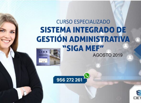 CURSO ESPECIALIZADO SISTEMA INFORMÁTICO DE GESTIÓN ADMINISTRATIVA SIGA AGOSTO 2019
