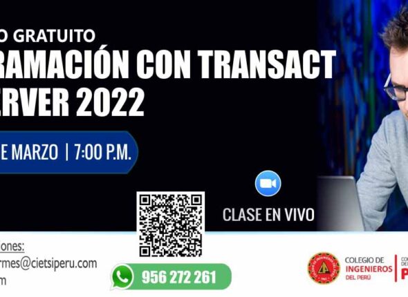 SEMINARIO GRATUITO PROGRAMACIÓN CON TRANSACT – SQL SERVER 2022