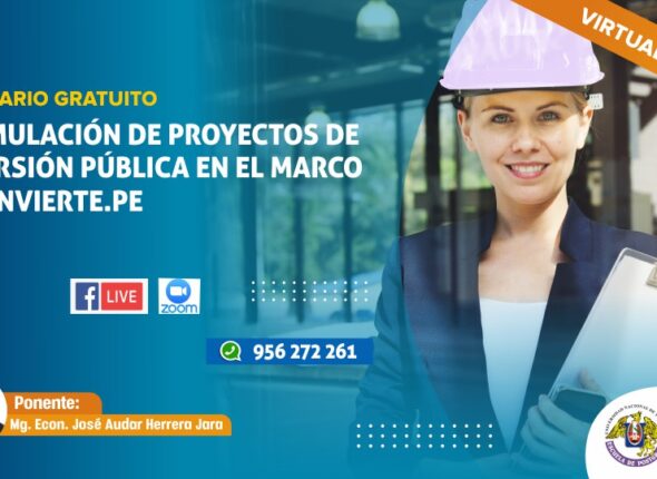 SEMINARIO FORMULACIÓN DE PROYECTOS DE INVERSIÓN PÚBLICA EN EL MARCO DEL INVIERTE.PE