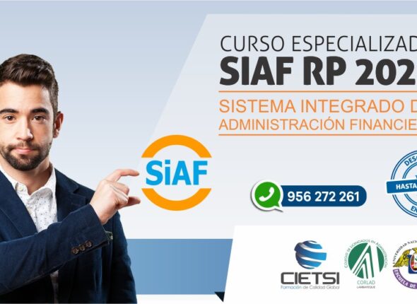 CURSO ESPECIALIZADO SISTEMA INTEGRADO DE ADMINISTRACIÓN FINANCIERA DE LOS RECURSOS PÚBLICOS SIAF RP 2020 CHICLAYO