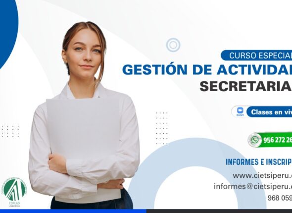 CURSO ESPECIALIZADO GESTIÓN DE ACTIVIDADES SECRETARIALES 2022