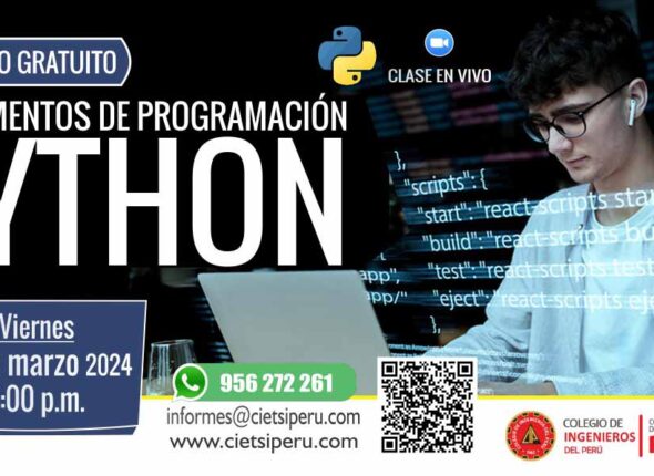 SEMINARIO GRATUITO FUNDAMENTOS DE PROGRAMACIÓN EN PYTHON