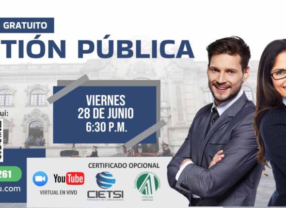 SEMINARIO GRATUITO EN GESTIÓN PÚBLICA 2024