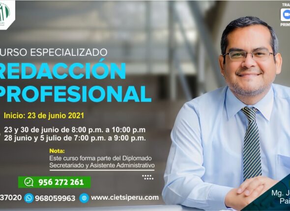 CURSO ESPECIALIZADO REDACCIÓN PROFESIONAL 2021