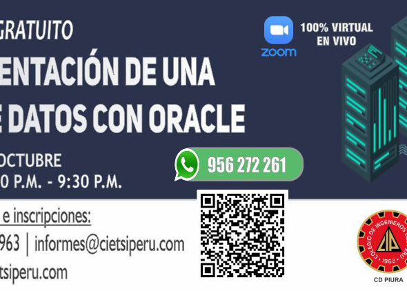 SEMINARIO GRATUITO IMPLEMENTACIÓN DE UNA BASE DE DATOS CON ORACLE 19c