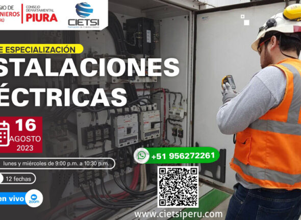 CURSO DE ESPECIALIZACIÓN EN INSTALACIONES ELÉCTRICAS 2023
