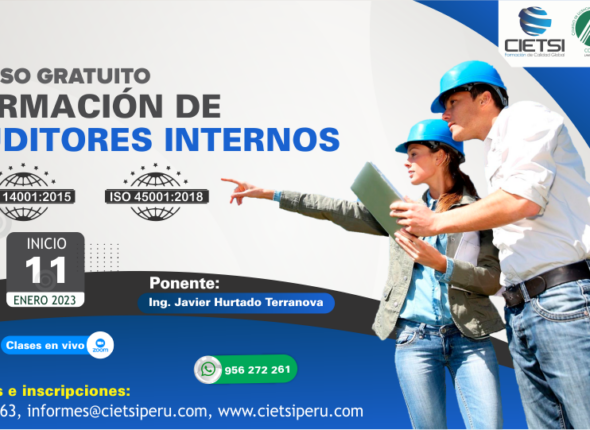 CURSO ESPECIALIZADO FORMACIÓN DE AUDITORES INTERNOS (ISO 14001:2015 - ISO 45001:2018)