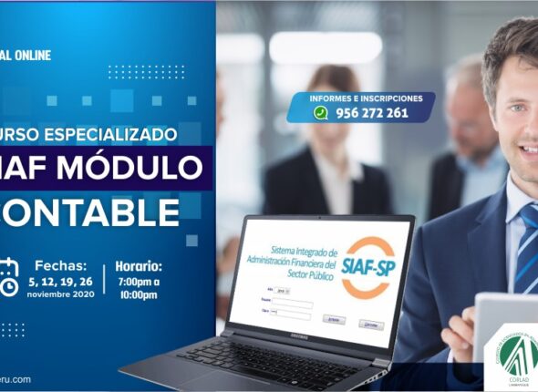 CURSO ESPECIALIZADO SISTEMA INTEGRADO DE ADMINISTRACIÓN FINANCIERA SIAF RP MÓDULO CONTABLE 2020