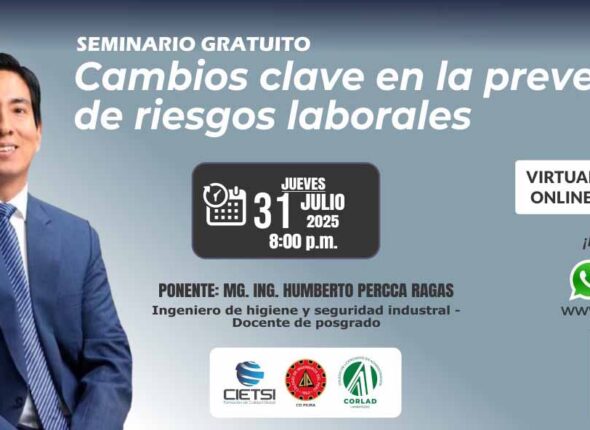 SEMINARIO GRATUITO CAMBIOS CLAVE EN PREVENCIÓN DE RIESGOS LABORALES 2025