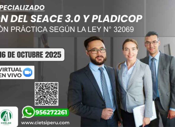 CURSO ESPECIALIZADO GESTIÓN DEL SEACE 3.0 Y PLADICOP 2025