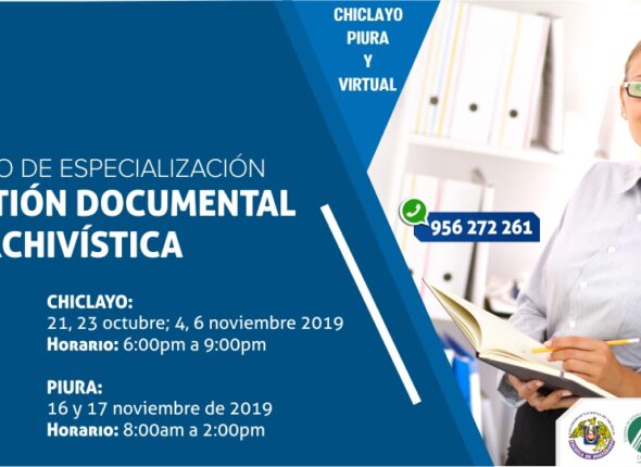 CURSO DE ESPECIALIZACIÓN GESTIÓN DOCUMENTAL Y ARCHIVÍSTICA 2019