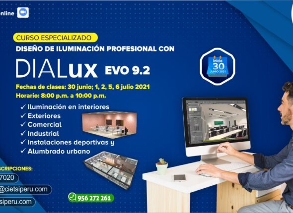 CURSO ESPECIALIZADO DISEÑO DE ILUMINACIÓN PROFESIONAL CON DIALUX EVO 9.2