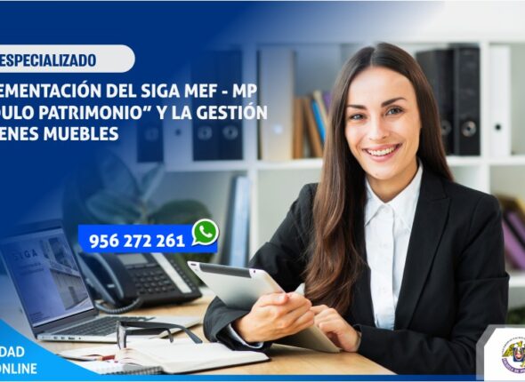 CURSO ESPECIALIZADO IMPLEMENTACIÓN SIGA MEF - MP (MÓDULO PATRIMONIO) Y LA GESTIÓN DE BIENES MUEBLES 2020